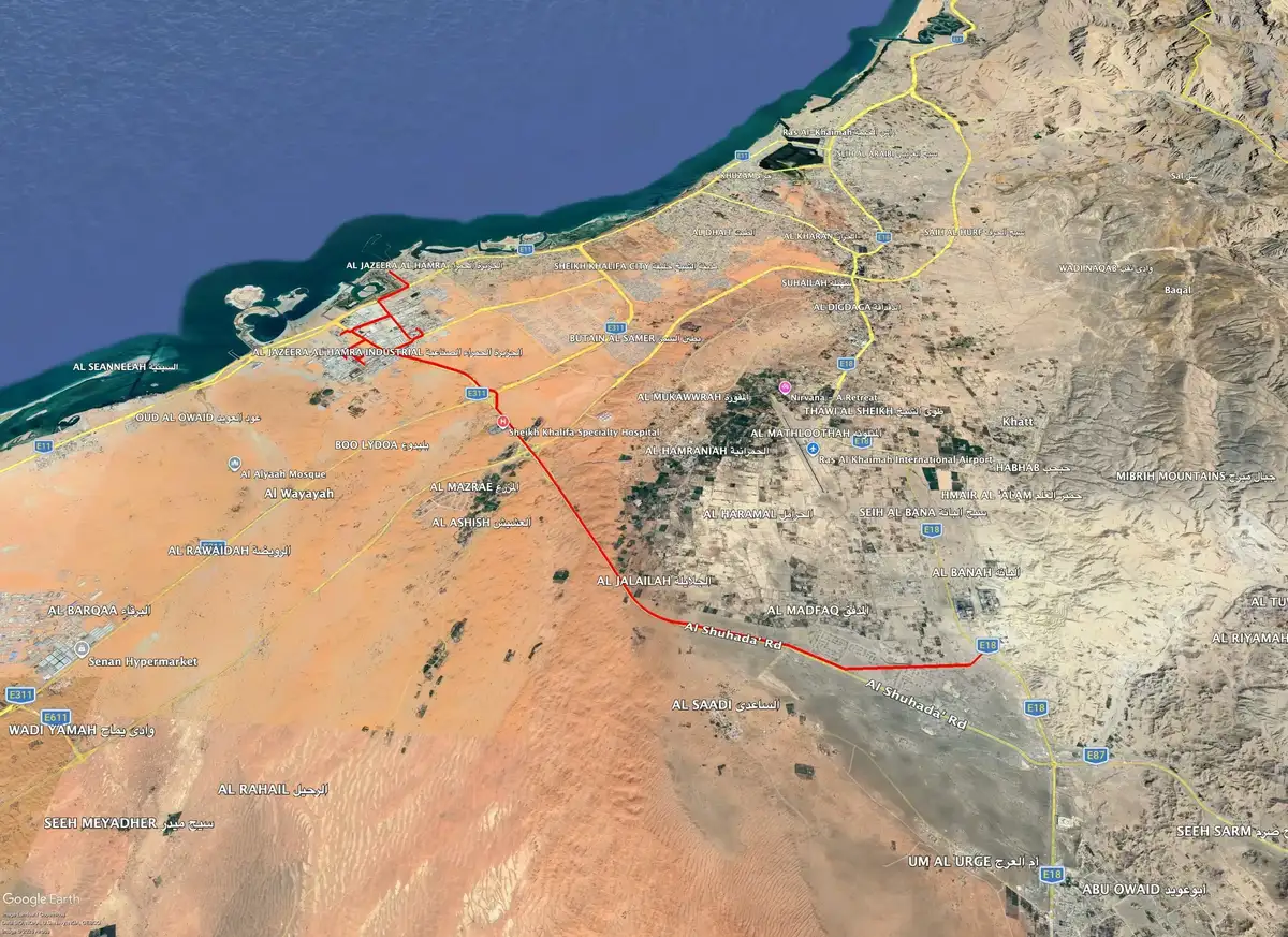 RAK Gas Pipeline – GPR & Utility Mapping